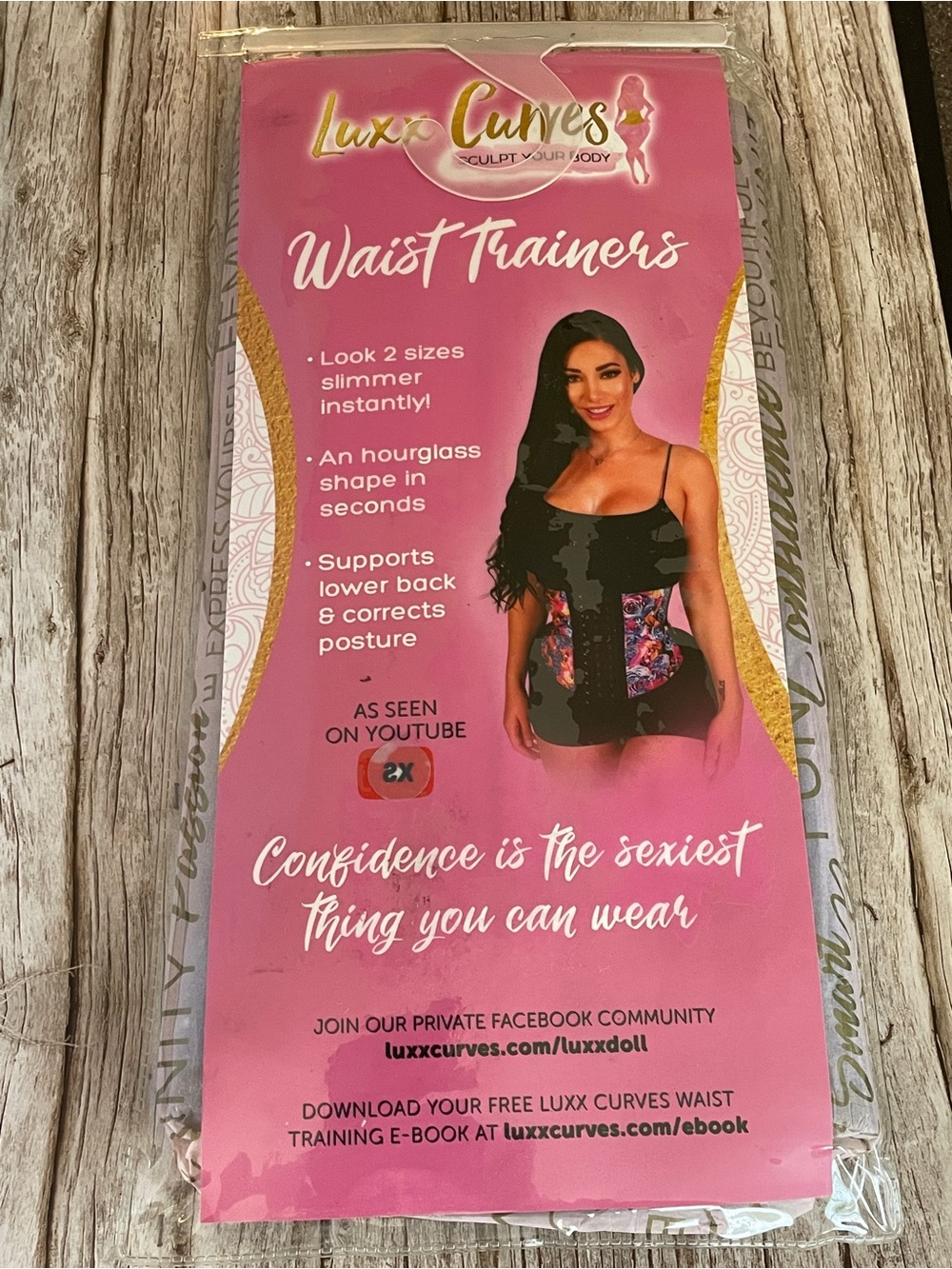 Luxx Curves 2X Black Waist Trainer - Women's Shapewear